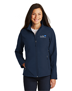 Port Authority® Ladies' Core Soft Shell Jacket-Dress Blue Navy