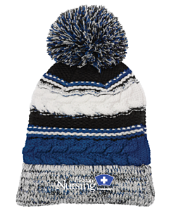 Sport-Tek® Pom Pom Team Beanie - Embroidered Logo